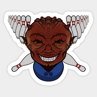 Bowling Devil (no caption) Sticker